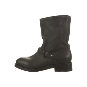 Rag & Bone Black Leather Riding Boot